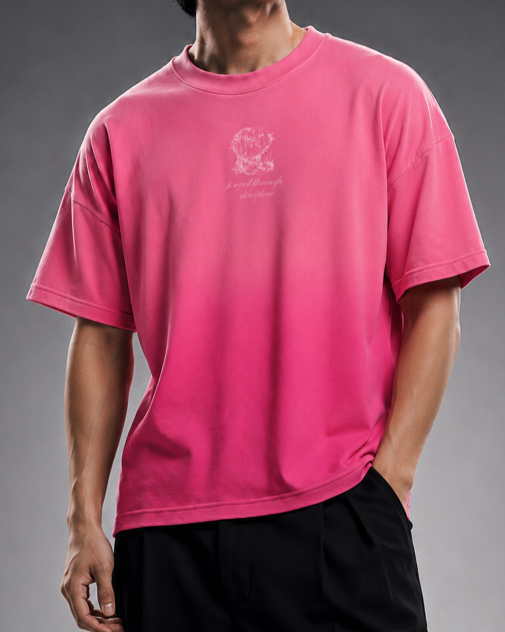 Hell ombré tee (Pink)
