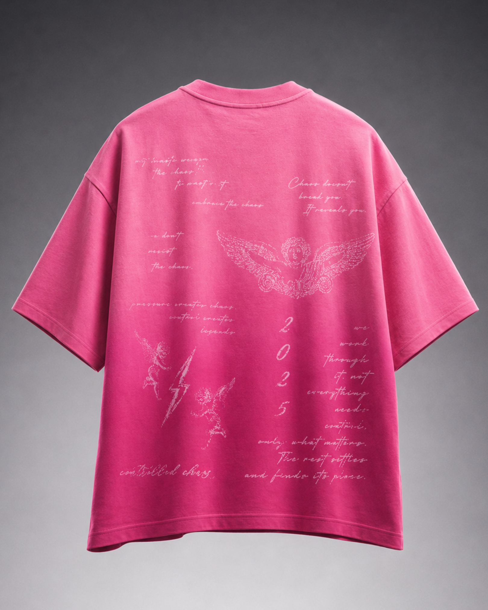 Hell ombré tee (Pink)