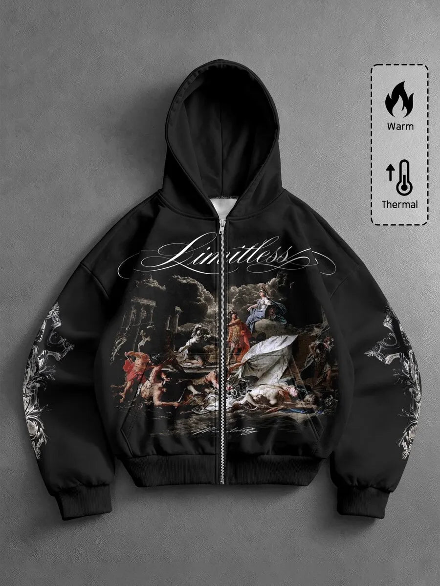 Vintage Chaos Graphic Hoodie